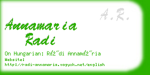 annamaria radi business card